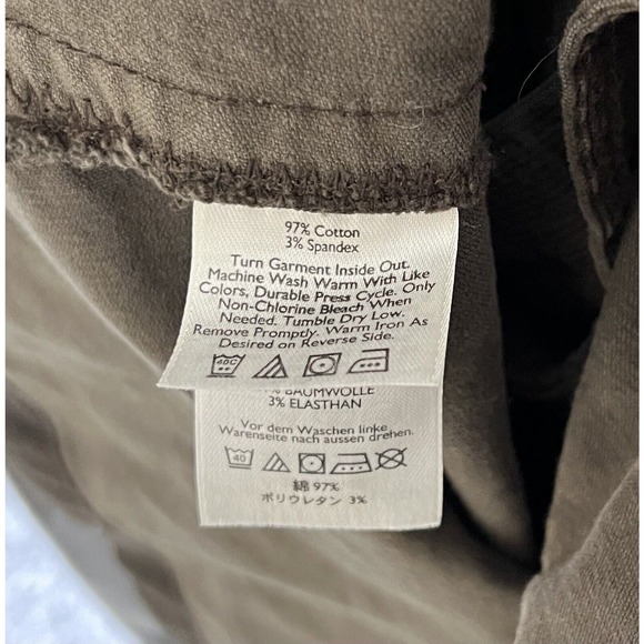 Eddie Bauer Corduroy Button Front Jacket Coat Womens Size Large Stretch Pockets - Picture 4 of 9